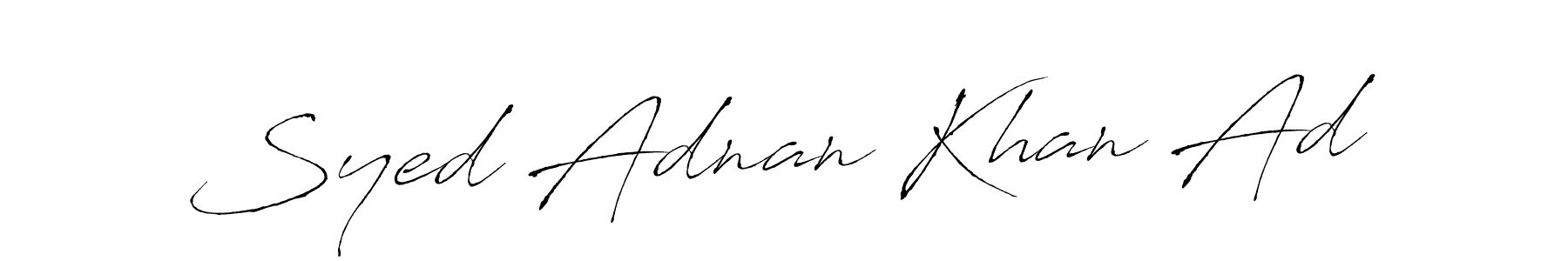 Make a beautiful signature design for name Syed Adnan Khan Ad. Use this online signature maker to create a handwritten signature for free. Syed Adnan Khan Ad signature style 6 images and pictures png