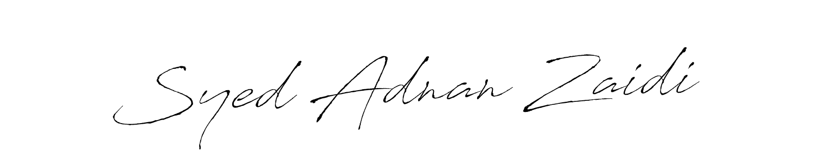 You can use this online signature creator to create a handwritten signature for the name Syed Adnan Zaidi. This is the best online autograph maker. Syed Adnan Zaidi signature style 6 images and pictures png