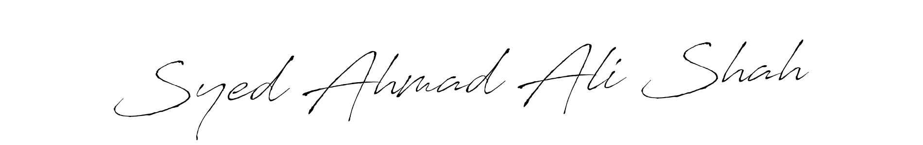 Syed Ahmad Ali Shah stylish signature style. Best Handwritten Sign (Antro_Vectra) for my name. Handwritten Signature Collection Ideas for my name Syed Ahmad Ali Shah. Syed Ahmad Ali Shah signature style 6 images and pictures png