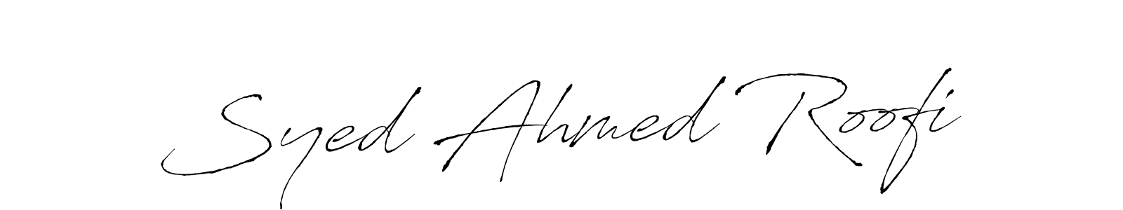 How to Draw Syed Ahmed Roofi signature style? Antro_Vectra is a latest design signature styles for name Syed Ahmed Roofi. Syed Ahmed Roofi signature style 6 images and pictures png