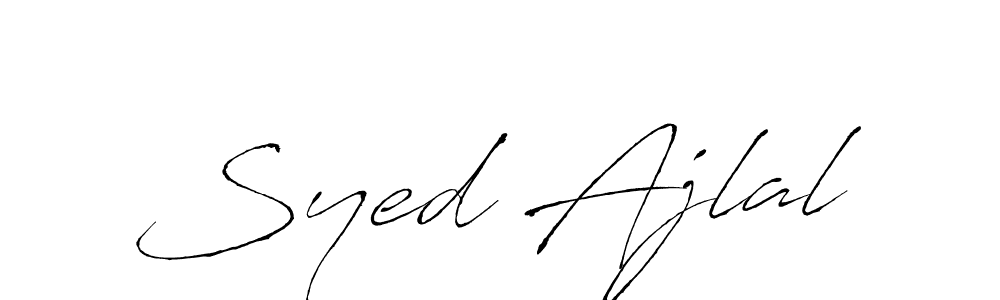 Syed Ajlal stylish signature style. Best Handwritten Sign (Antro_Vectra) for my name. Handwritten Signature Collection Ideas for my name Syed Ajlal. Syed Ajlal signature style 6 images and pictures png