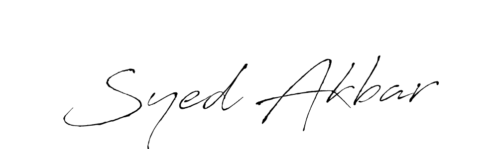 Also You can easily find your signature by using the search form. We will create Syed Akbar name handwritten signature images for you free of cost using Antro_Vectra sign style. Syed Akbar signature style 6 images and pictures png