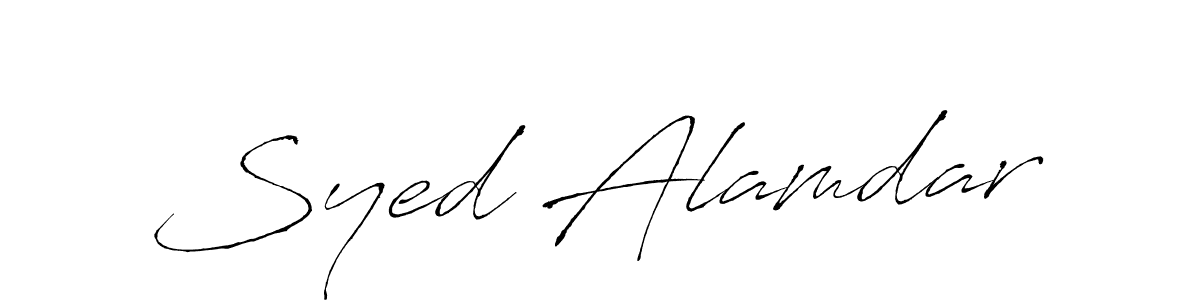 Also we have Syed Alamdar name is the best signature style. Create professional handwritten signature collection using Antro_Vectra autograph style. Syed Alamdar signature style 6 images and pictures png