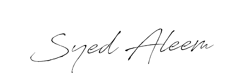 It looks lik you need a new signature style for name Syed Aleem. Design unique handwritten (Antro_Vectra) signature with our free signature maker in just a few clicks. Syed Aleem signature style 6 images and pictures png