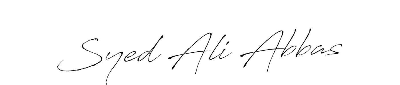 Also we have Syed Ali Abbas name is the best signature style. Create professional handwritten signature collection using Antro_Vectra autograph style. Syed Ali Abbas signature style 6 images and pictures png