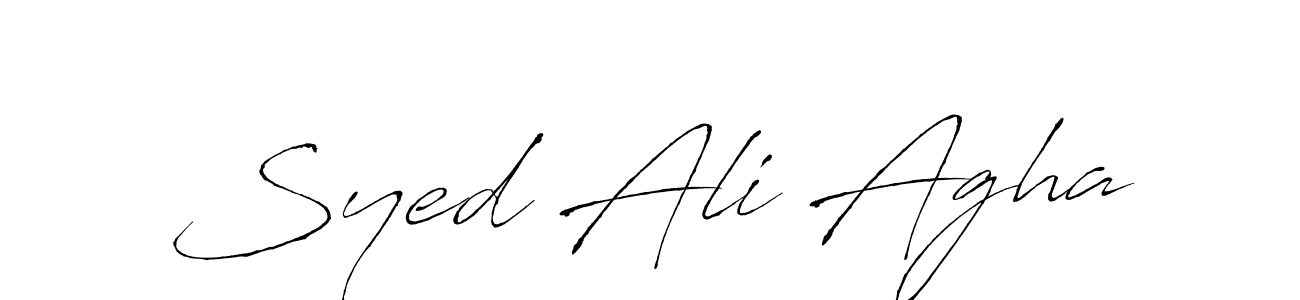 You can use this online signature creator to create a handwritten signature for the name Syed Ali Agha. This is the best online autograph maker. Syed Ali Agha signature style 6 images and pictures png