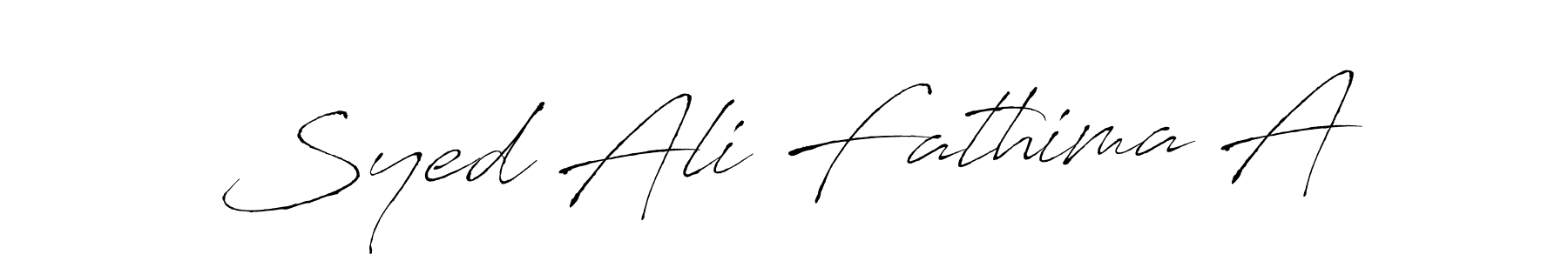 Create a beautiful signature design for name Syed Ali Fathima A. With this signature (Antro_Vectra) fonts, you can make a handwritten signature for free. Syed Ali Fathima A signature style 6 images and pictures png