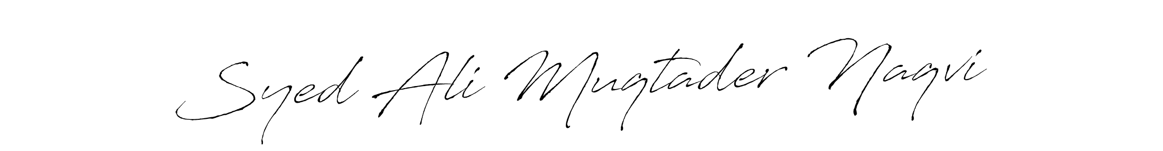 Use a signature maker to create a handwritten signature online. With this signature software, you can design (Antro_Vectra) your own signature for name Syed Ali Muqtader Naqvi. Syed Ali Muqtader Naqvi signature style 6 images and pictures png