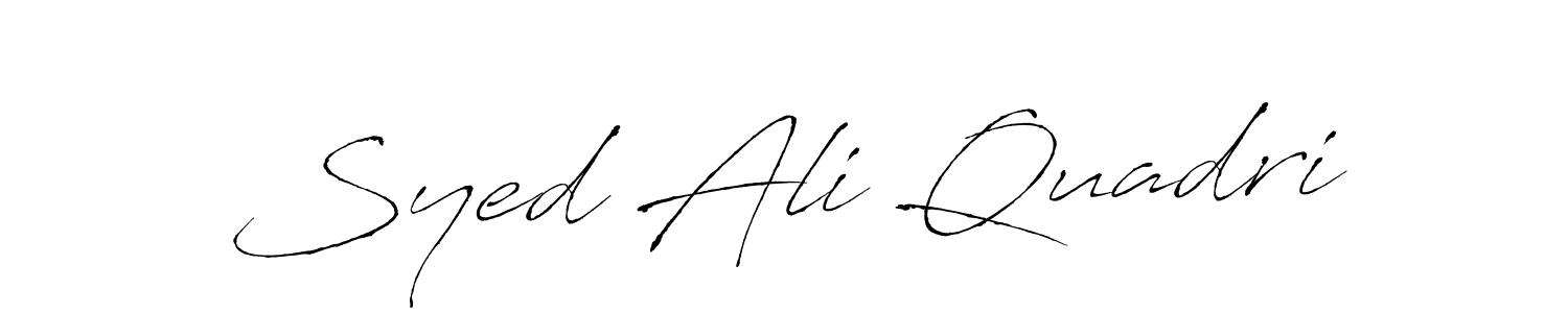 Antro_Vectra is a professional signature style that is perfect for those who want to add a touch of class to their signature. It is also a great choice for those who want to make their signature more unique. Get Syed Ali Quadri name to fancy signature for free. Syed Ali Quadri signature style 6 images and pictures png