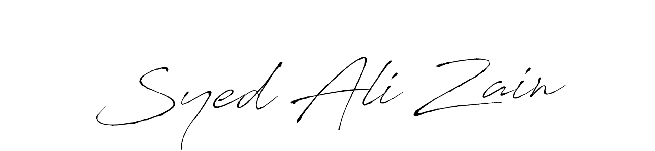 Use a signature maker to create a handwritten signature online. With this signature software, you can design (Antro_Vectra) your own signature for name Syed Ali Zain. Syed Ali Zain signature style 6 images and pictures png