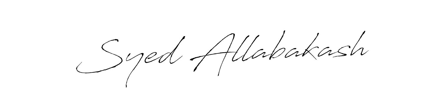 The best way (Antro_Vectra) to make a short signature is to pick only two or three words in your name. The name Syed Allabakash include a total of six letters. For converting this name. Syed Allabakash signature style 6 images and pictures png
