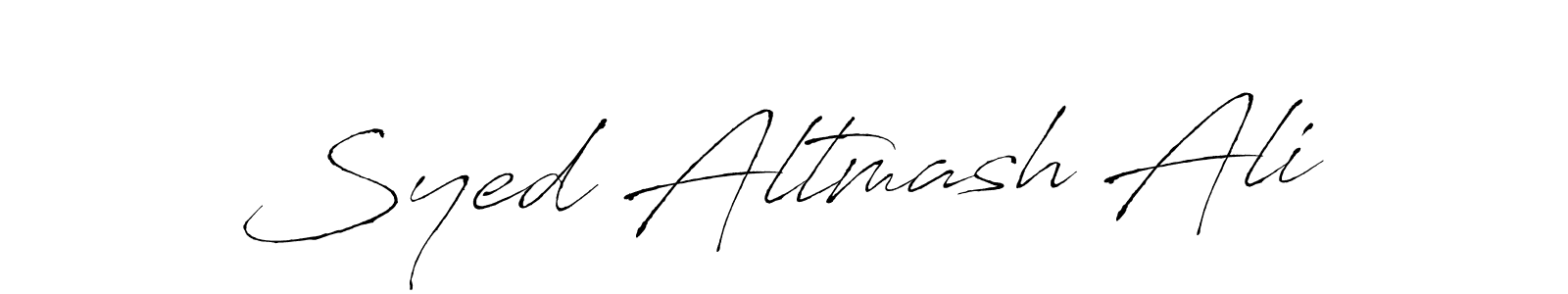 Also You can easily find your signature by using the search form. We will create Syed Altmash Ali name handwritten signature images for you free of cost using Antro_Vectra sign style. Syed Altmash Ali signature style 6 images and pictures png