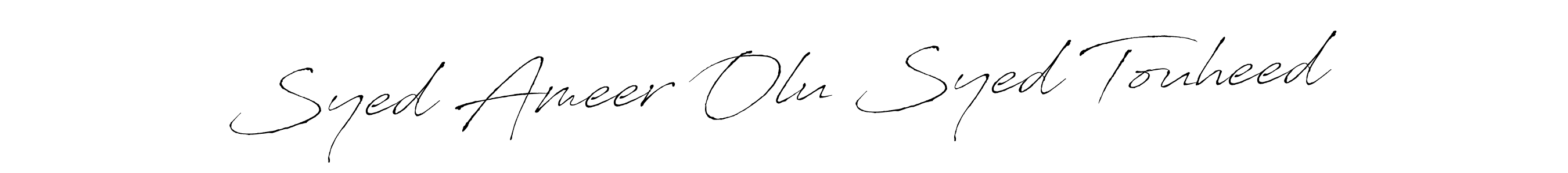 You can use this online signature creator to create a handwritten signature for the name Syed Ameer Olu Syed Touheed. This is the best online autograph maker. Syed Ameer Olu Syed Touheed signature style 6 images and pictures png