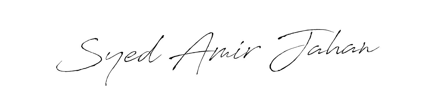 Use a signature maker to create a handwritten signature online. With this signature software, you can design (Antro_Vectra) your own signature for name Syed Amir Jahan. Syed Amir Jahan signature style 6 images and pictures png