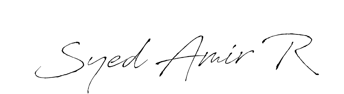 Also You can easily find your signature by using the search form. We will create Syed Amir R name handwritten signature images for you free of cost using Antro_Vectra sign style. Syed Amir R signature style 6 images and pictures png