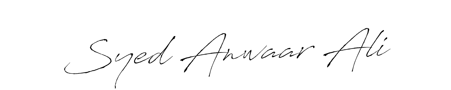 Also we have Syed Anwaar Ali name is the best signature style. Create professional handwritten signature collection using Antro_Vectra autograph style. Syed Anwaar Ali signature style 6 images and pictures png