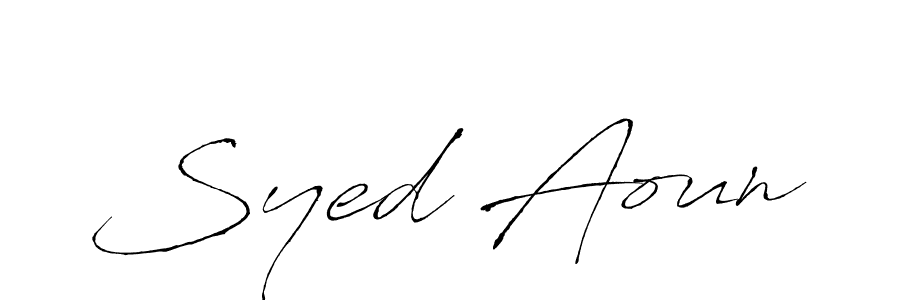 You should practise on your own different ways (Antro_Vectra) to write your name (Syed Aoun) in signature. don't let someone else do it for you. Syed Aoun signature style 6 images and pictures png