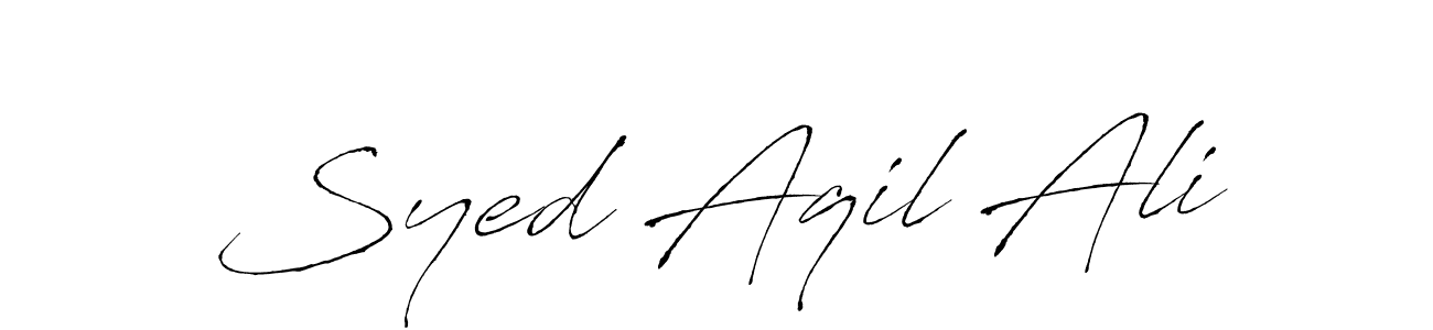 It looks lik you need a new signature style for name Syed Aqil Ali. Design unique handwritten (Antro_Vectra) signature with our free signature maker in just a few clicks. Syed Aqil Ali signature style 6 images and pictures png