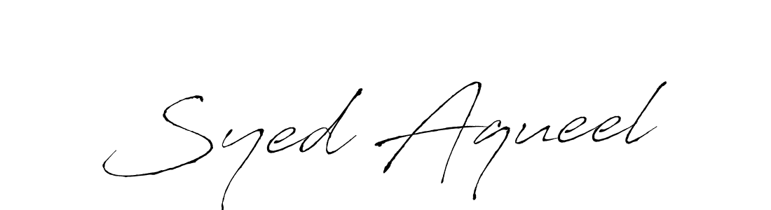 Make a beautiful signature design for name Syed Aqueel. Use this online signature maker to create a handwritten signature for free. Syed Aqueel signature style 6 images and pictures png