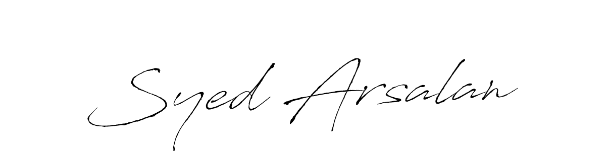 How to make Syed Arsalan signature? Antro_Vectra is a professional autograph style. Create handwritten signature for Syed Arsalan name. Syed Arsalan signature style 6 images and pictures png