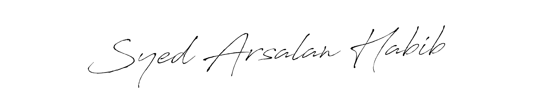 Once you've used our free online signature maker to create your best signature Antro_Vectra style, it's time to enjoy all of the benefits that Syed Arsalan Habib name signing documents. Syed Arsalan Habib signature style 6 images and pictures png