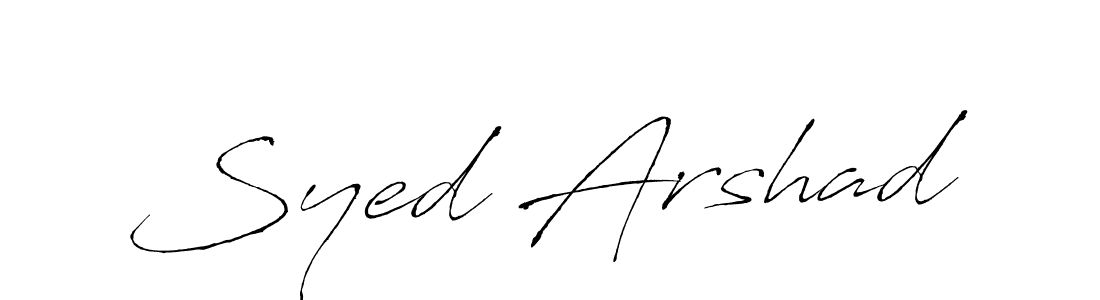 Syed Arshad stylish signature style. Best Handwritten Sign (Antro_Vectra) for my name. Handwritten Signature Collection Ideas for my name Syed Arshad. Syed Arshad signature style 6 images and pictures png