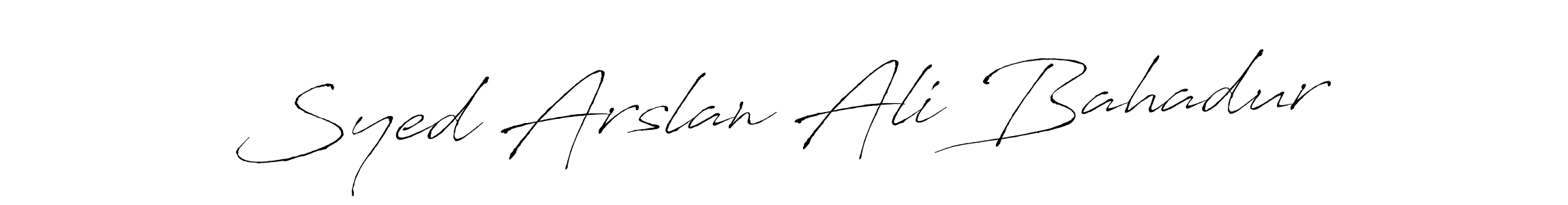 Make a beautiful signature design for name Syed Arslan Ali Bahadur. Use this online signature maker to create a handwritten signature for free. Syed Arslan Ali Bahadur signature style 6 images and pictures png