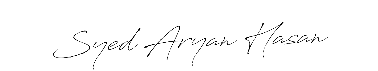 Make a beautiful signature design for name Syed Aryan Hasan. Use this online signature maker to create a handwritten signature for free. Syed Aryan Hasan signature style 6 images and pictures png