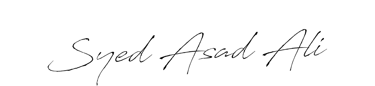 Also we have Syed Asad Ali name is the best signature style. Create professional handwritten signature collection using Antro_Vectra autograph style. Syed Asad Ali signature style 6 images and pictures png