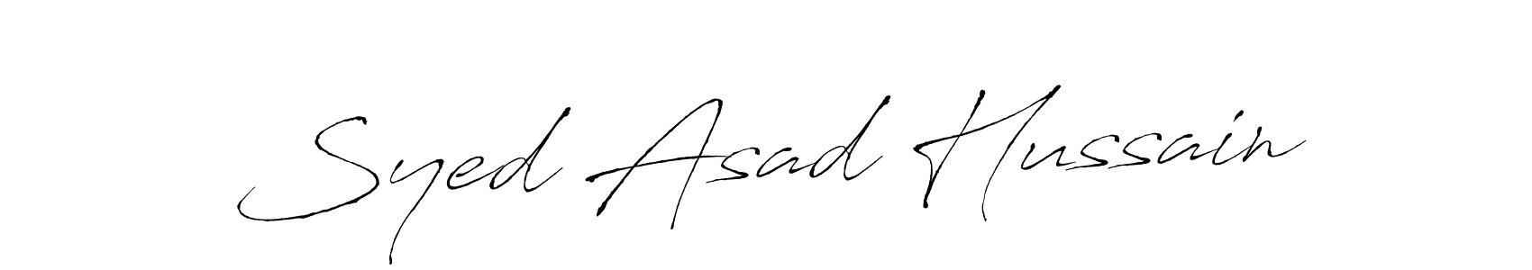You should practise on your own different ways (Antro_Vectra) to write your name (Syed Asad Hussain) in signature. don't let someone else do it for you. Syed Asad Hussain signature style 6 images and pictures png