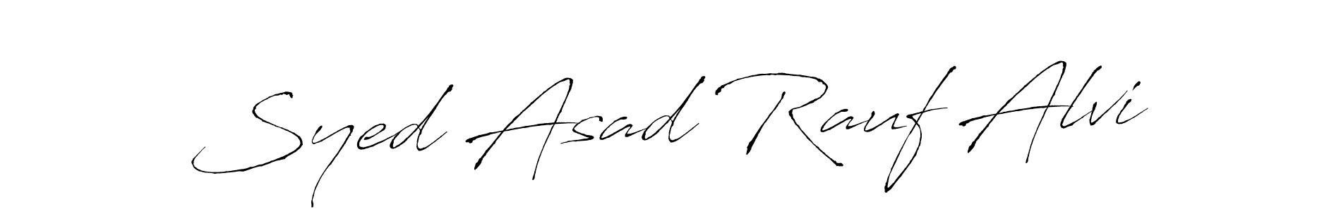 It looks lik you need a new signature style for name Syed Asad Rauf Alvi. Design unique handwritten (Antro_Vectra) signature with our free signature maker in just a few clicks. Syed Asad Rauf Alvi signature style 6 images and pictures png