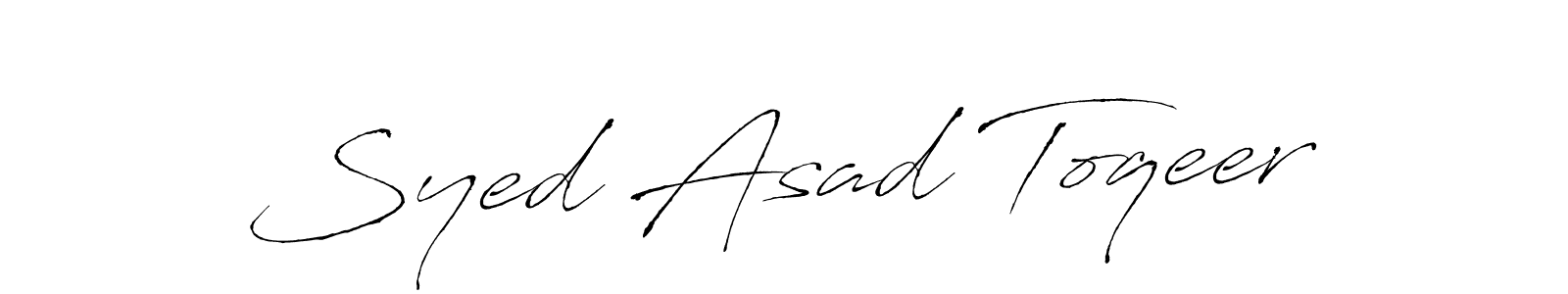 Also You can easily find your signature by using the search form. We will create Syed Asad Toqeer name handwritten signature images for you free of cost using Antro_Vectra sign style. Syed Asad Toqeer signature style 6 images and pictures png