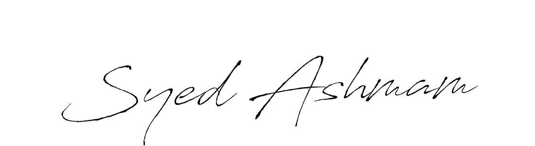 Also we have Syed Ashmam name is the best signature style. Create professional handwritten signature collection using Antro_Vectra autograph style. Syed Ashmam signature style 6 images and pictures png