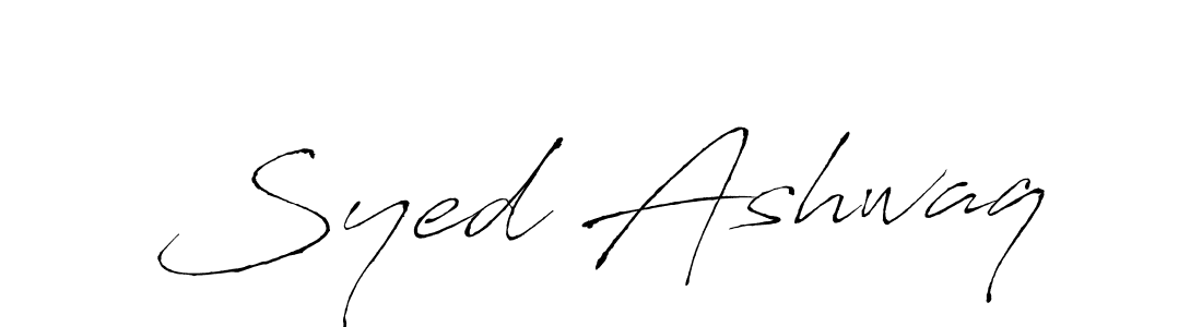 The best way (Antro_Vectra) to make a short signature is to pick only two or three words in your name. The name Syed Ashwaq include a total of six letters. For converting this name. Syed Ashwaq signature style 6 images and pictures png