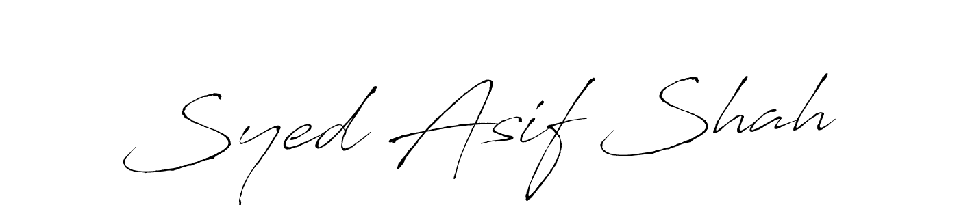 Design your own signature with our free online signature maker. With this signature software, you can create a handwritten (Antro_Vectra) signature for name Syed Asif Shah. Syed Asif Shah signature style 6 images and pictures png