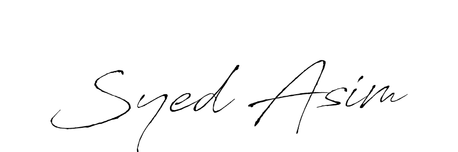 Also we have Syed Asim name is the best signature style. Create professional handwritten signature collection using Antro_Vectra autograph style. Syed Asim signature style 6 images and pictures png