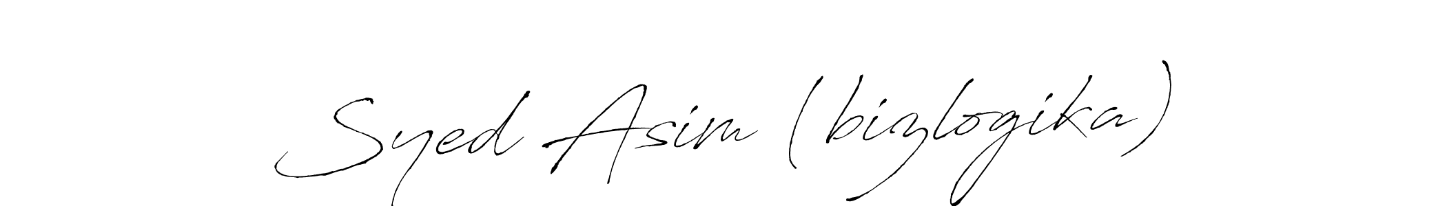 if you are searching for the best signature style for your name Syed Asim (bizlogika). so please give up your signature search. here we have designed multiple signature styles  using Antro_Vectra. Syed Asim (bizlogika) signature style 6 images and pictures png