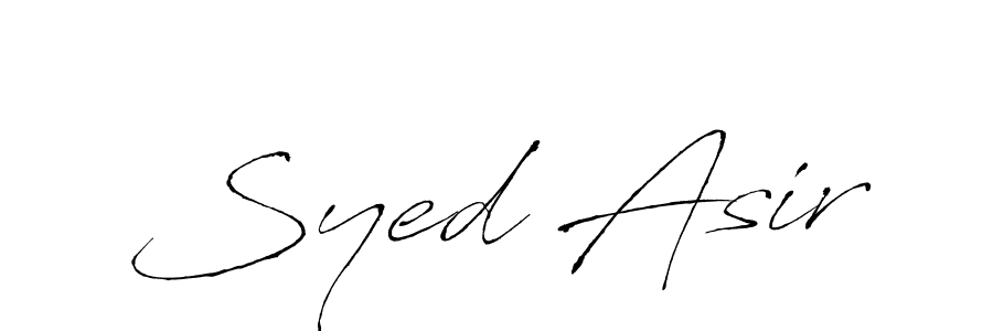 Use a signature maker to create a handwritten signature online. With this signature software, you can design (Antro_Vectra) your own signature for name Syed Asir. Syed Asir signature style 6 images and pictures png
