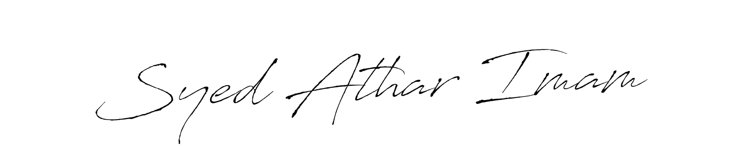 Use a signature maker to create a handwritten signature online. With this signature software, you can design (Antro_Vectra) your own signature for name Syed Athar Imam. Syed Athar Imam signature style 6 images and pictures png