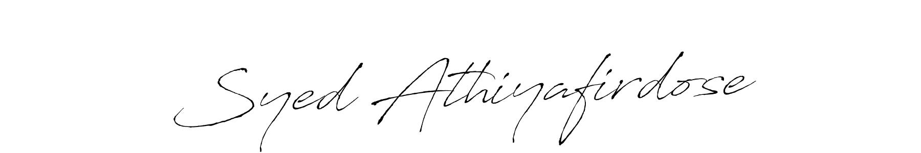 It looks lik you need a new signature style for name Syed Athiyafirdose. Design unique handwritten (Antro_Vectra) signature with our free signature maker in just a few clicks. Syed Athiyafirdose signature style 6 images and pictures png