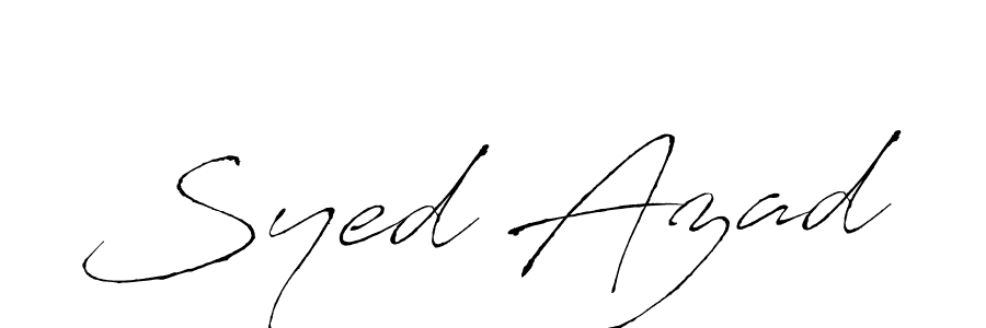 Design your own signature with our free online signature maker. With this signature software, you can create a handwritten (Antro_Vectra) signature for name Syed Azad. Syed Azad signature style 6 images and pictures png