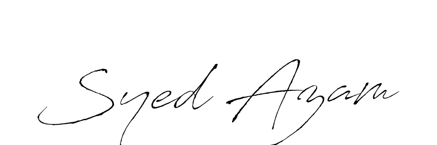 The best way (Antro_Vectra) to make a short signature is to pick only two or three words in your name. The name Syed Azam include a total of six letters. For converting this name. Syed Azam signature style 6 images and pictures png
