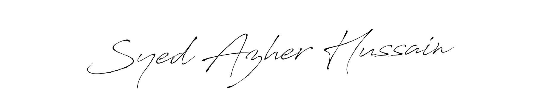 Also we have Syed Azher Hussain name is the best signature style. Create professional handwritten signature collection using Antro_Vectra autograph style. Syed Azher Hussain signature style 6 images and pictures png