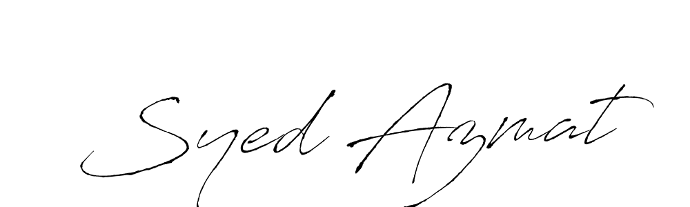 Also we have Syed Azmat name is the best signature style. Create professional handwritten signature collection using Antro_Vectra autograph style. Syed Azmat signature style 6 images and pictures png