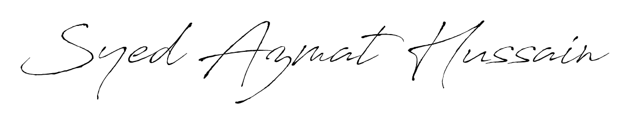 Make a short Syed Azmat Hussain signature style. Manage your documents anywhere anytime using Antro_Vectra. Create and add eSignatures, submit forms, share and send files easily. Syed Azmat Hussain signature style 6 images and pictures png