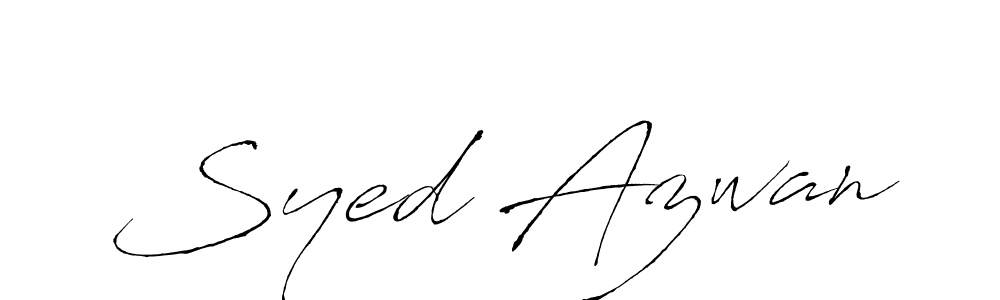 Create a beautiful signature design for name Syed Azwan. With this signature (Antro_Vectra) fonts, you can make a handwritten signature for free. Syed Azwan signature style 6 images and pictures png