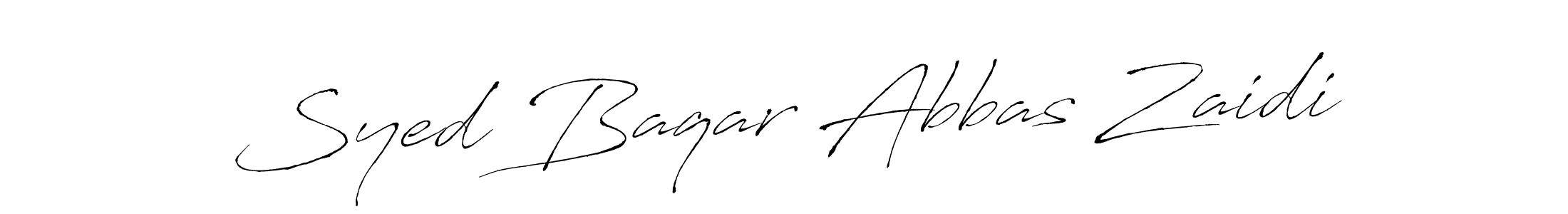 Antro_Vectra is a professional signature style that is perfect for those who want to add a touch of class to their signature. It is also a great choice for those who want to make their signature more unique. Get Syed Baqar Abbas Zaidi name to fancy signature for free. Syed Baqar Abbas Zaidi signature style 6 images and pictures png
