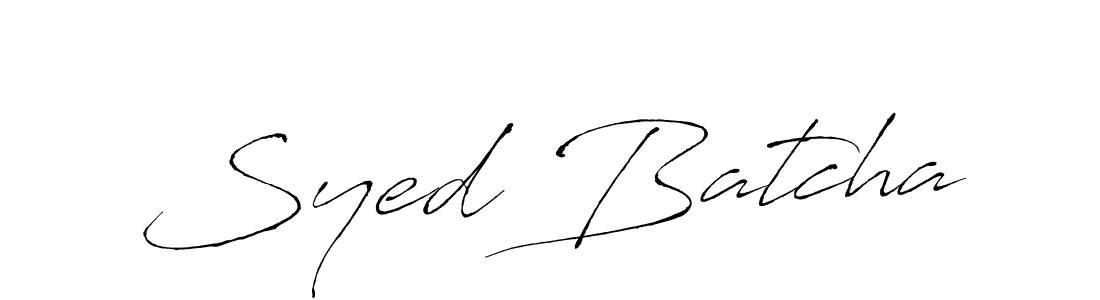 How to make Syed Batcha name signature. Use Antro_Vectra style for creating short signs online. This is the latest handwritten sign. Syed Batcha signature style 6 images and pictures png