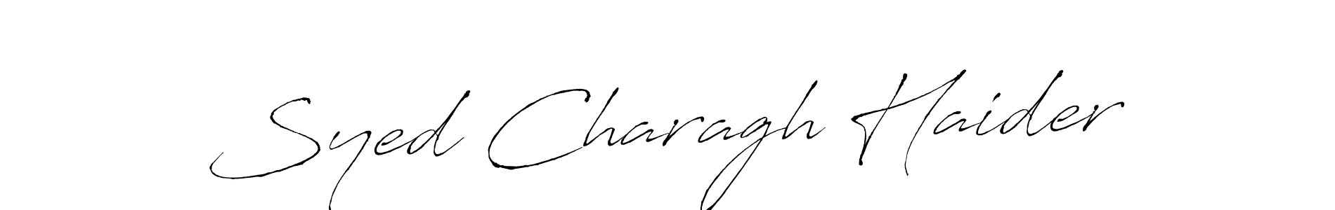 Similarly Antro_Vectra is the best handwritten signature design. Signature creator online .You can use it as an online autograph creator for name Syed Charagh Haider. Syed Charagh Haider signature style 6 images and pictures png