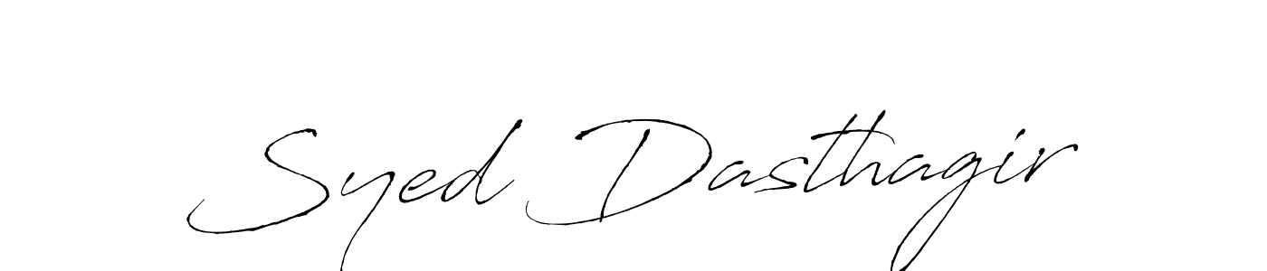 Also You can easily find your signature by using the search form. We will create Syed Dasthagir name handwritten signature images for you free of cost using Antro_Vectra sign style. Syed Dasthagir signature style 6 images and pictures png